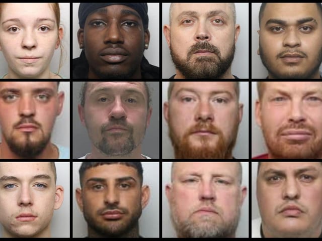 Faces of a dozen offenders from stories in this newspaper publishing during May 2023.