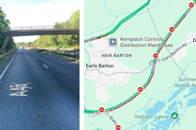 The A45 between Wellingborough and Northampton /Google