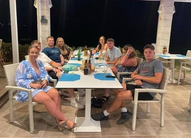 The group of friends still in Cyprus