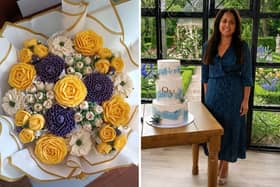Supreena Patel is the founder of Supreme Cakes and she specialises in buttercream floral cakes and cupcakes, all hand-piped and presented in boxes, bouquets and letter trays.