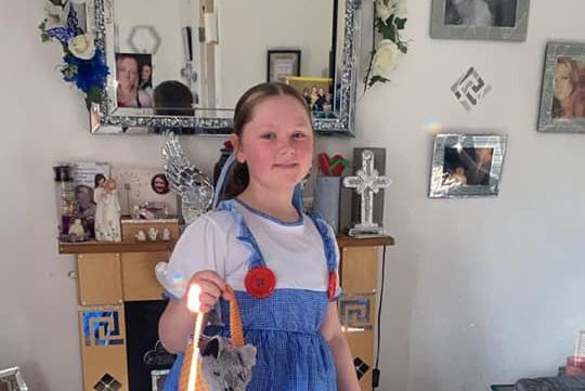 Kiah, aged 10, as Dorothy from Wizard of Oz.
