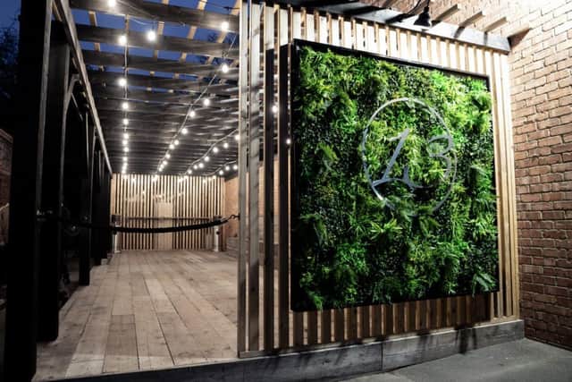 The new outside seating area will be used in the summer for Number 13 and Ember customers.