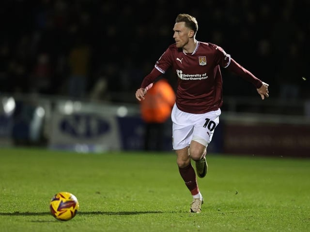 Barely featured in the game with Cobblers toothless and dysfunctional in attack. For all the obvious defensive issues, the blunt forward play and lack of creativity is a huge concern... 4