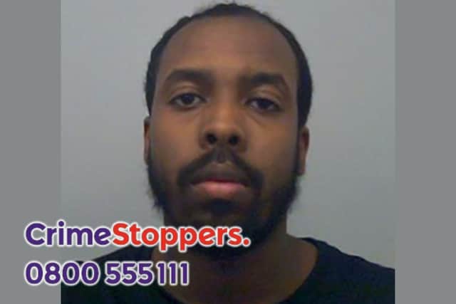 Crimestoppers are offering a reward for anyone who can help them arrest Mohamed Abdulkadir Farah, who had links to Northamptonshire. Image: Crimestoppers