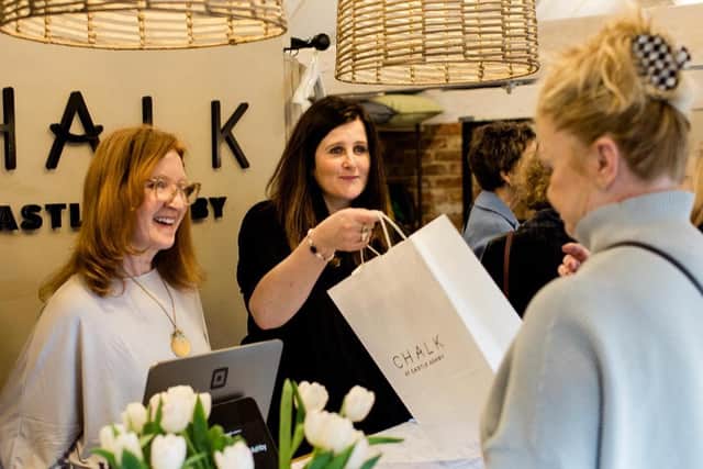 Two of the yard's businesses, Chalk at Castle Ashby and Limeblue Gift Boutique, are run by Eloise Davis – who spoke of the importance of continuing to support small. Photo: Jade Alana Photography.