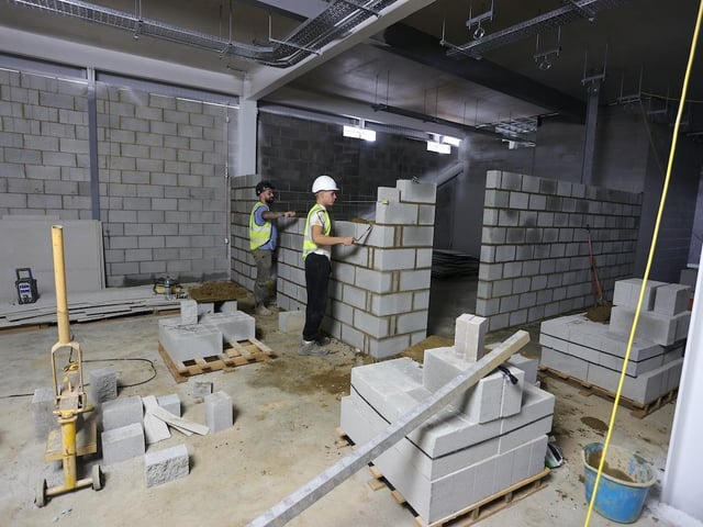 Inside the stand