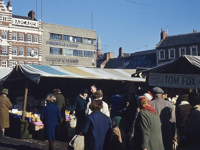 The Market Square street scene circa 1966 - 1967