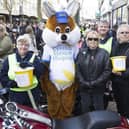 Harley Run in aid of Cynthia Spencer hospice in 2016. (Left to right) Anne Plater, Spencer, Fran Wire, John Helm and Dave Baringer.