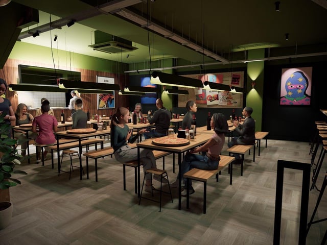 Pizzas by the slice, cocktails and craft beer