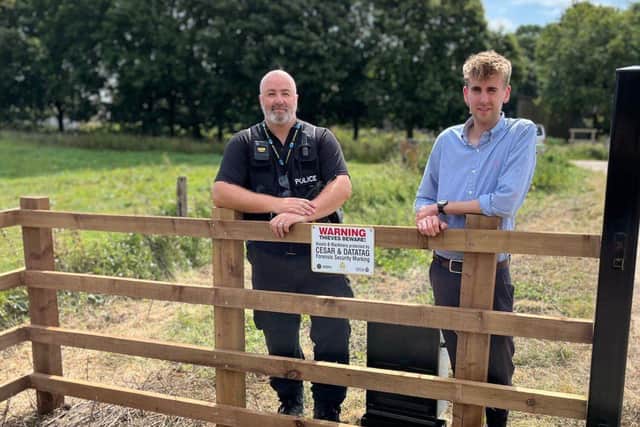 Sam Williams, the Rural Surveyor for Althorp Estate, joined forces with PC John (Hutch) Hutchings fr