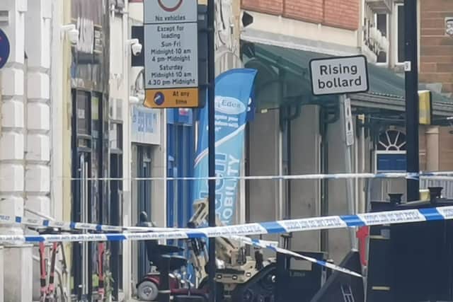 The explosion happened at the top of Market Square.