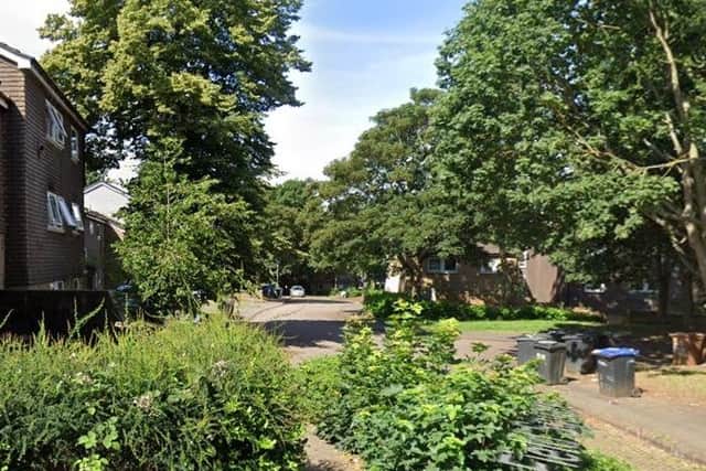 The woman was found in Tower Field Square, Southfields.