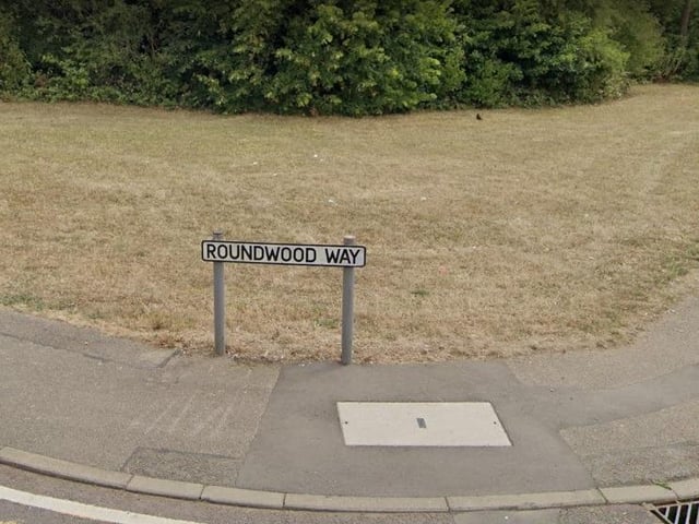 The rest of these listed streets all have the same number of reported violence and sexual offences. Next up is Roundwood Way with seven reported offences on or near that location in April 2023.
