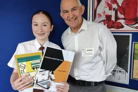 Ruby receives her certificate with Steve