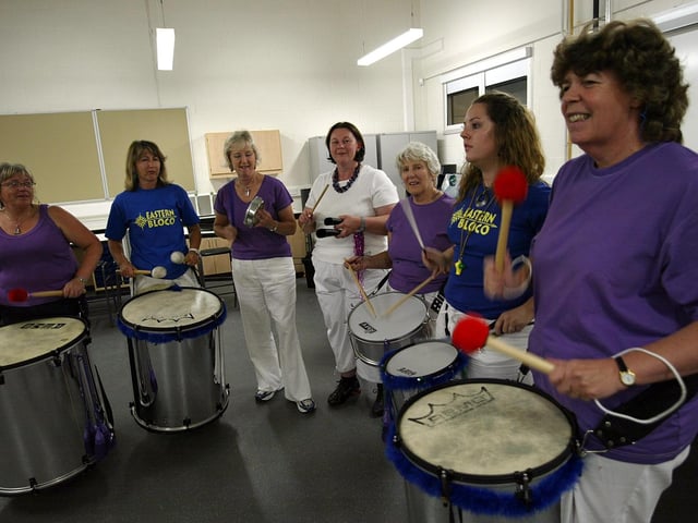 Northampton Samba Band at the Wooldale Centre for learning, Caroline Chisholm School on September 28, 2006