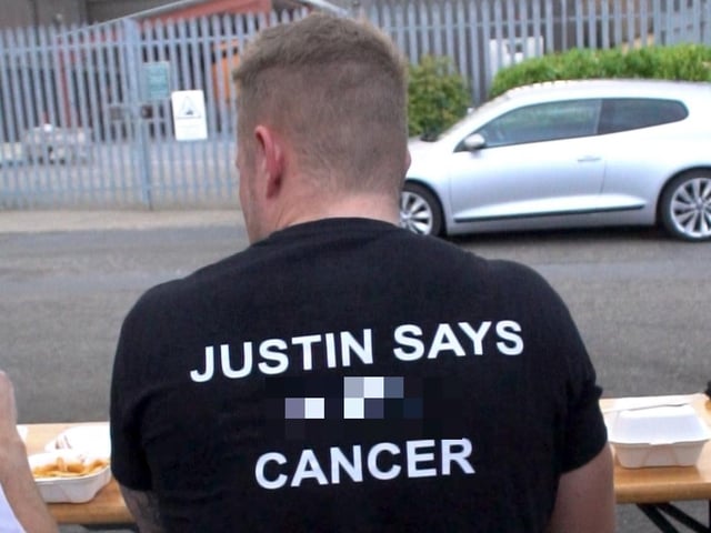 100 people ran five kilometres, jumped in an ice bath and ate a burger, and are already calling to take on another challenge for the important cause.