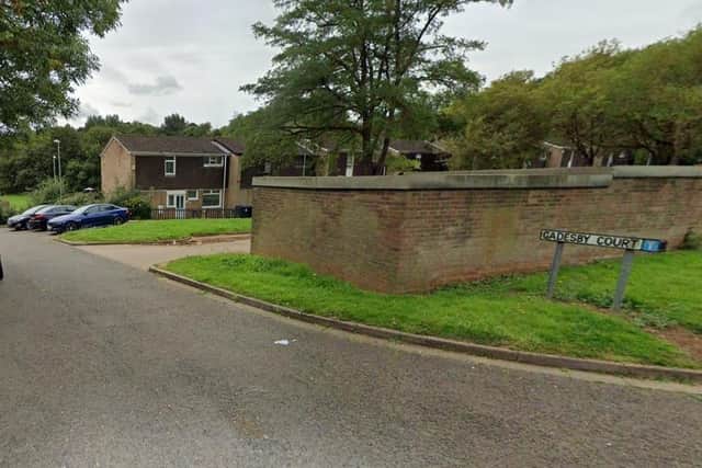 The incident happened in Gadesby Court.