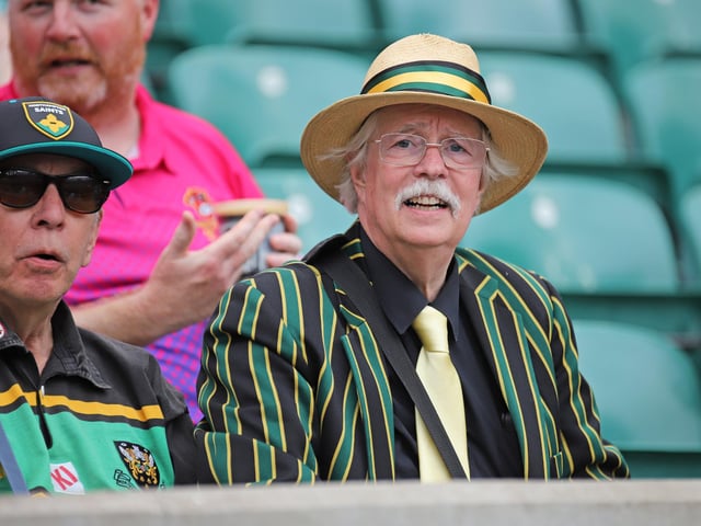 Saints fans at Twickenham on Saturday June 20