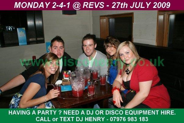 A BOGOF night out at Rev's and NB's in Bridge Street back in July 2009