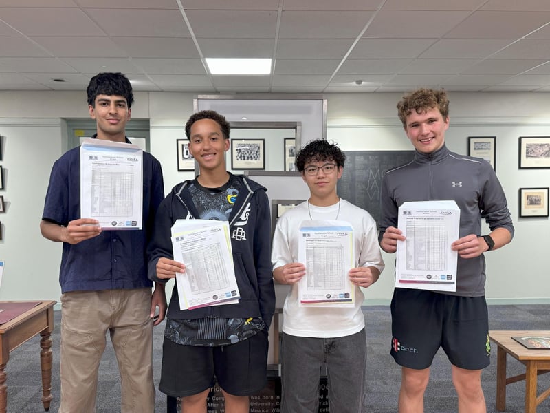 40 grade 9 GCSE between these four boys