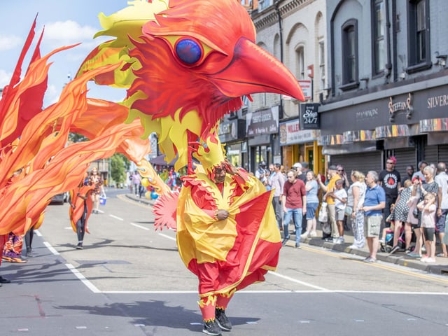 An explosion of joyous colour took over Northampton during the carnival on Saturday June 14.