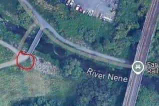 The incident happened on a canal path near Far Cotton Railway Viaduct.