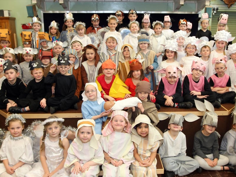 A dress rehearsal of nativity play at Earls Barton Infants School on Broad Street.