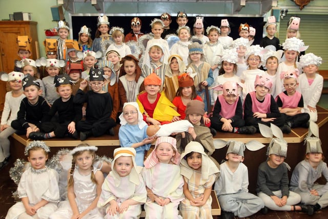 A dress rehearsal of nativity play at Earls Barton Infants School on Broad Street.