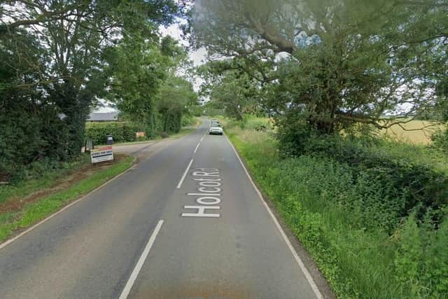 The collision happened in Holcot Road, close to Sunshine Farm.