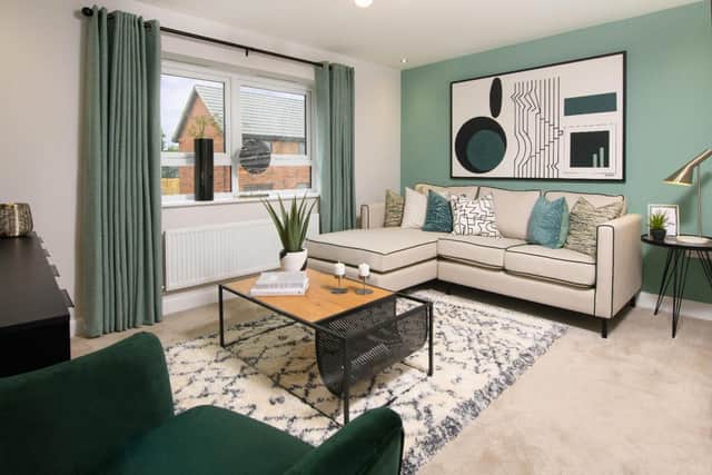 BN - 006 - The living room in the Oakley style home at Glenvale Park 