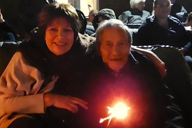 Fireworks light up the sky at Elm Bank Care Home in Kettering.