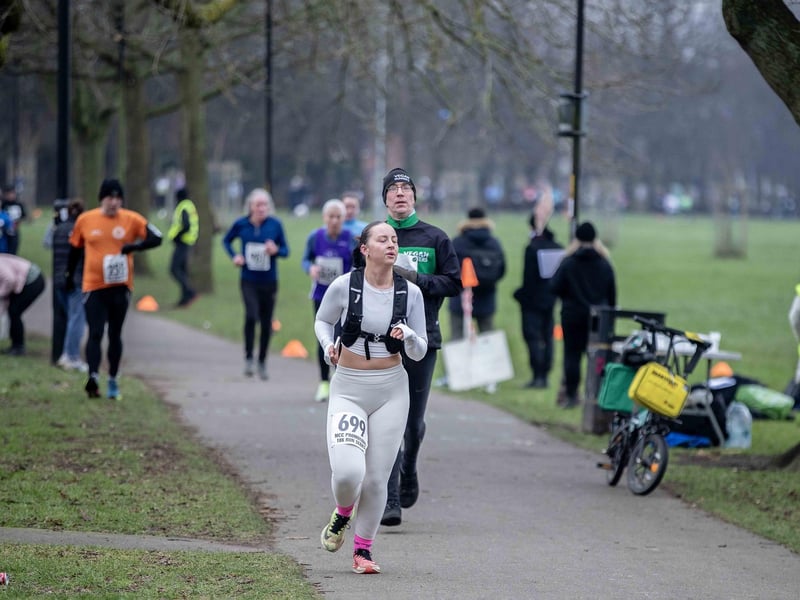 Runners braved the cold on Sunday January 12 to take on the charity race at The Racecourse.