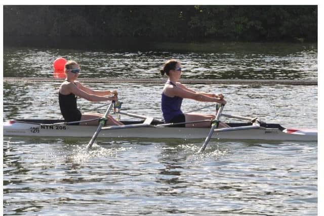 Teagan and Issy in full flow.