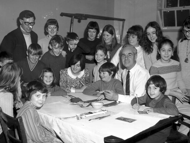 Old glass negs
Looking Back
January 12, 1970. caption says "Strike children, College Street.