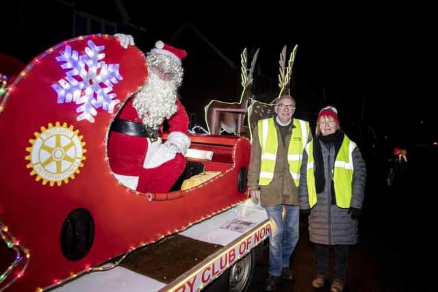 Santa visited 14 stops across a two week period, as well as visiting Tesco in Mereway for nine days during the day time. Photo: Kirsty Edmonds.