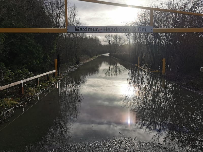 The entrance into Sixfields Reservoir