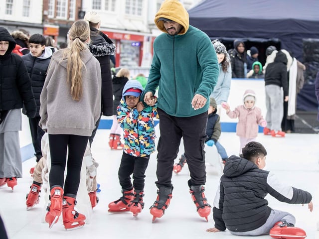 Families enjoyed ice skating, curling and more on Saturday January 18, 2025.