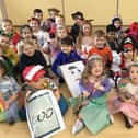 Pupils at Moulton Primary School dress up for World Book Day 