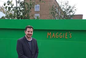 Mike Reader MP at the opening of Maggie's in Northampton