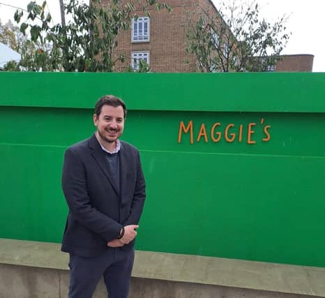 Mike Reader MP at the opening of Maggie's in Northampton