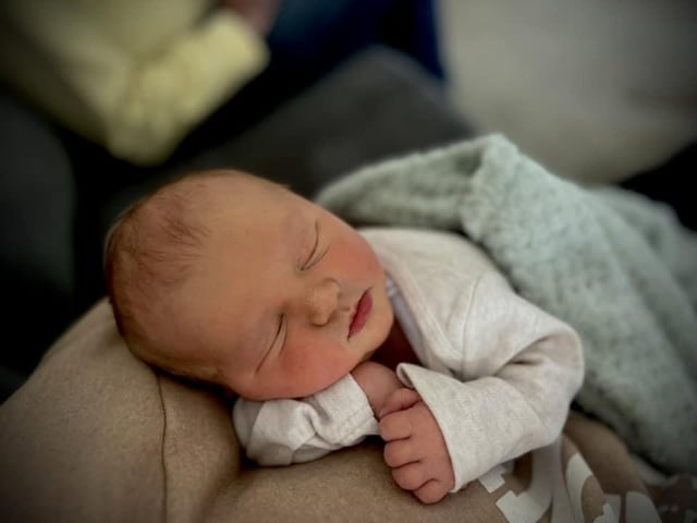 Colby Patrick born at 11.13am on October 28 at Northampton General Hospital, weighing 7lbs 5oz.