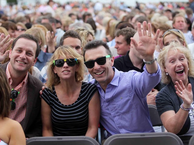 Elton John at Northamptonshire County Cricket Club.