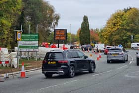 The Queen Eleanor roundabout has been undergoing major improvement works since March last year.