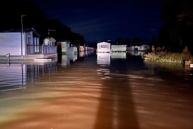 Flooding at Billing, pictured on Tuesday September 24. Photo: Northamptonshire Search and Rescue.