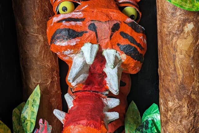 Just one of the amazing puppets made by pupils