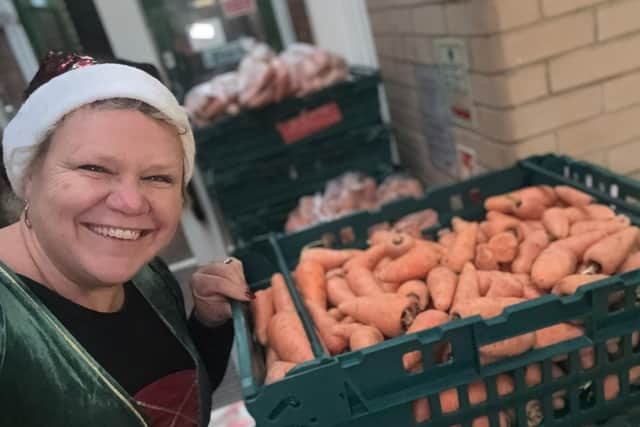 The South Northants Volunteer Bureau (snvb) larders differ from food banks and are described as social supermarkets.