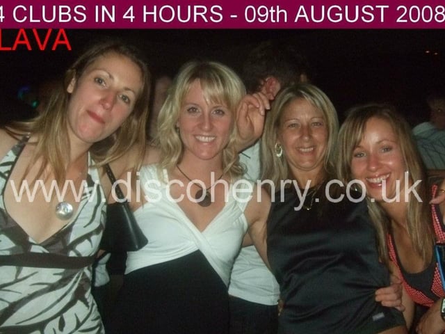 Nostalgic pictures from nights out at Lava and Ghost in August 2008