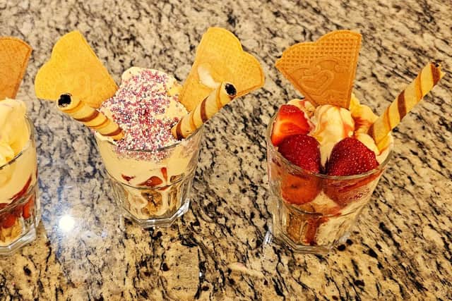 Delicious creations by the residents from Elm Bank Care Home in Kettering.