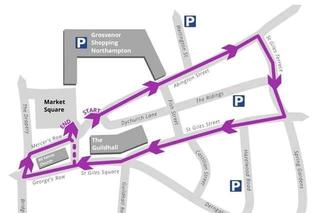The procession map for 2022. Photo: BID