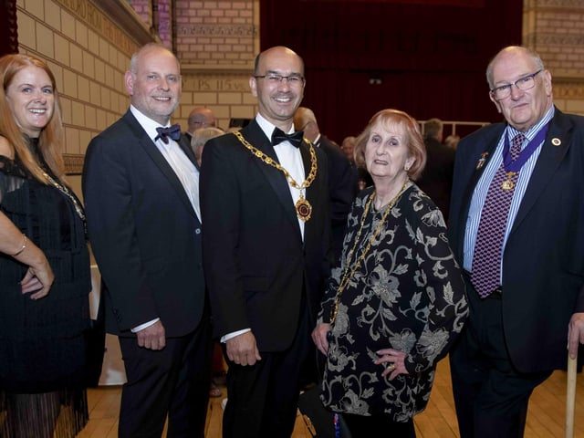 A private celebration took place at the Northampton Guildhall on Wednesday, May 18 2022 to celebrate Northampton's new Mayor, councillor Dennis Meredith.